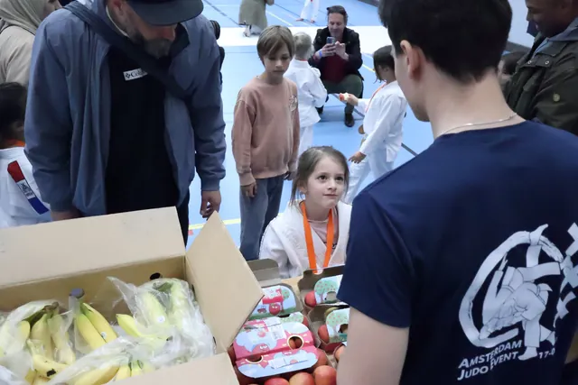 Fruit voor deelnemers tijdens het Amsterdam Judo Event